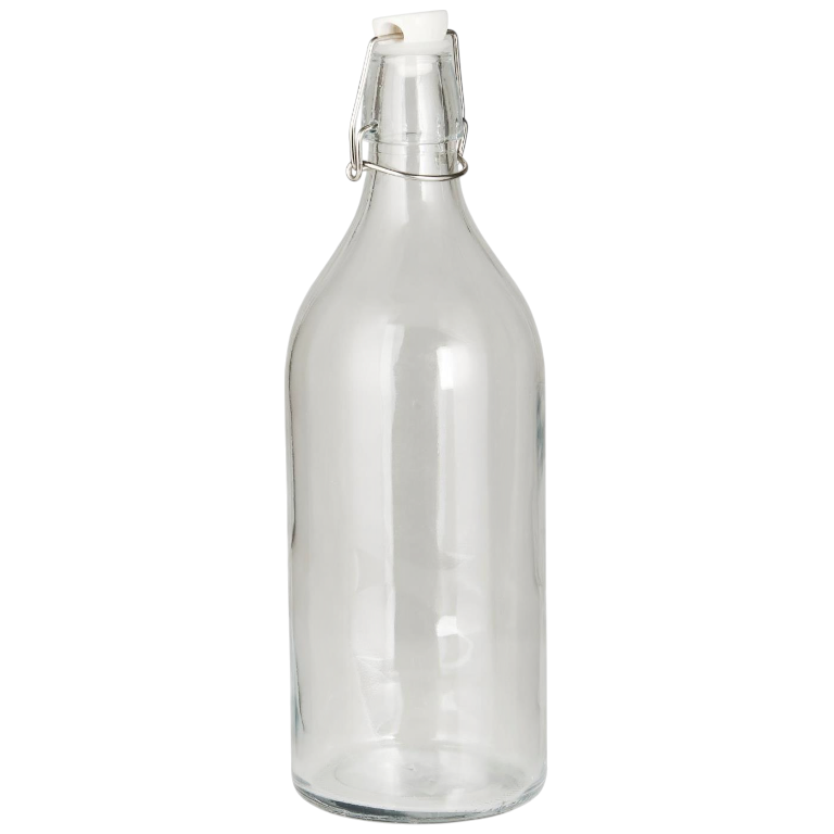 Botella de Cristal c/Tapón Hermético de Cerámica – 1L