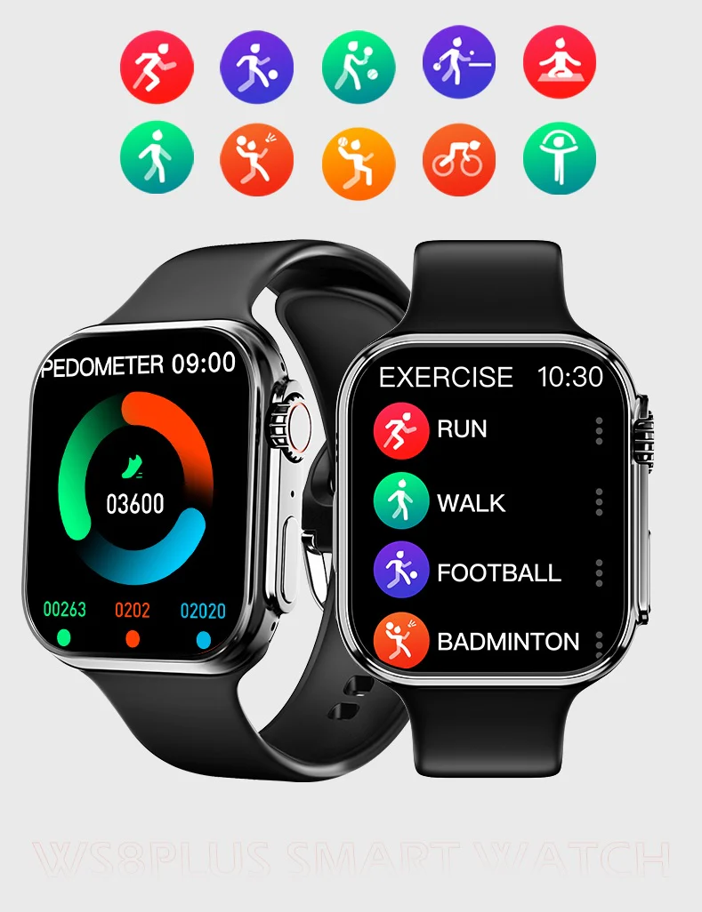 Reloj inteligente Smartwatch TW 18 Ultra Multi-funcional - Correa Negra - Imagen 4