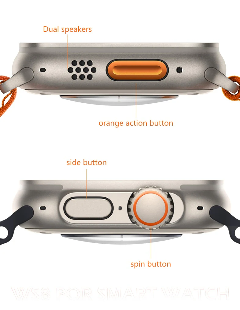 Reloj inteligente Smartwatch TW 18 Ultra Multi-funcional - Correa Negra - Imagen 3