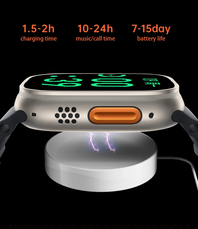 Reloj inteligente Smartwatch TW 18 Ultra Multi-funcional - Correa Negra - Imagen 6