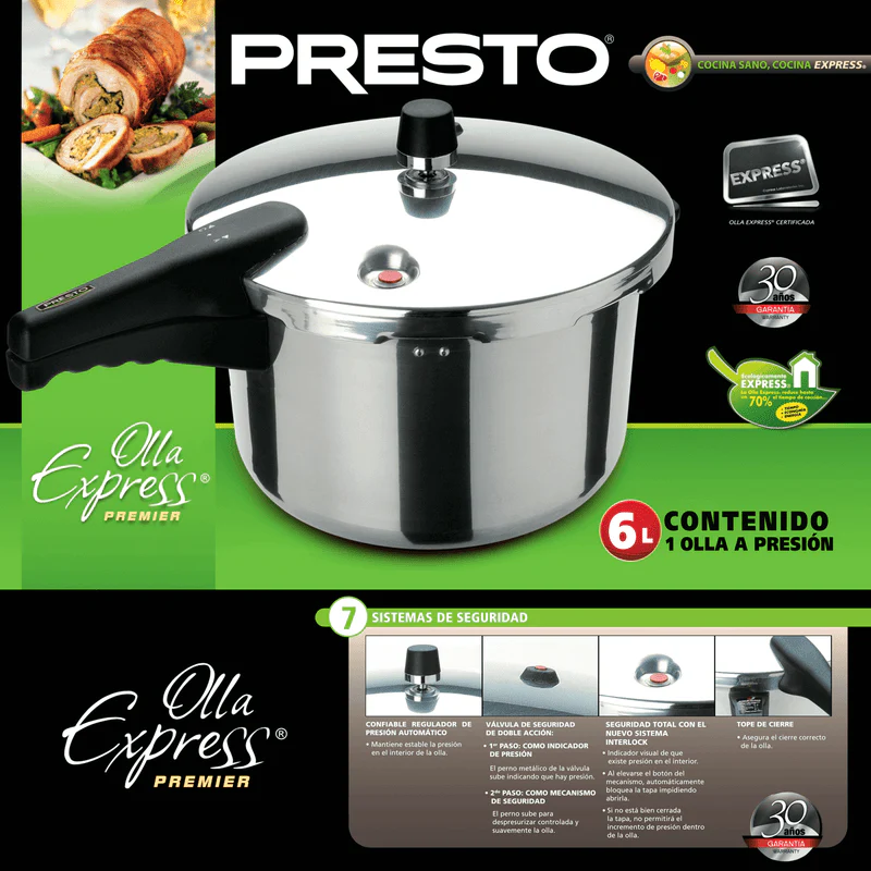 Olla Express Presto Premier 6 Litros Aluminio 75484 - Imagen 7