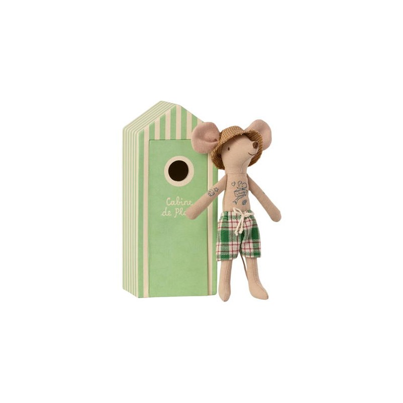 Beach: Papá ratón con Cabina de Playa – Maileg