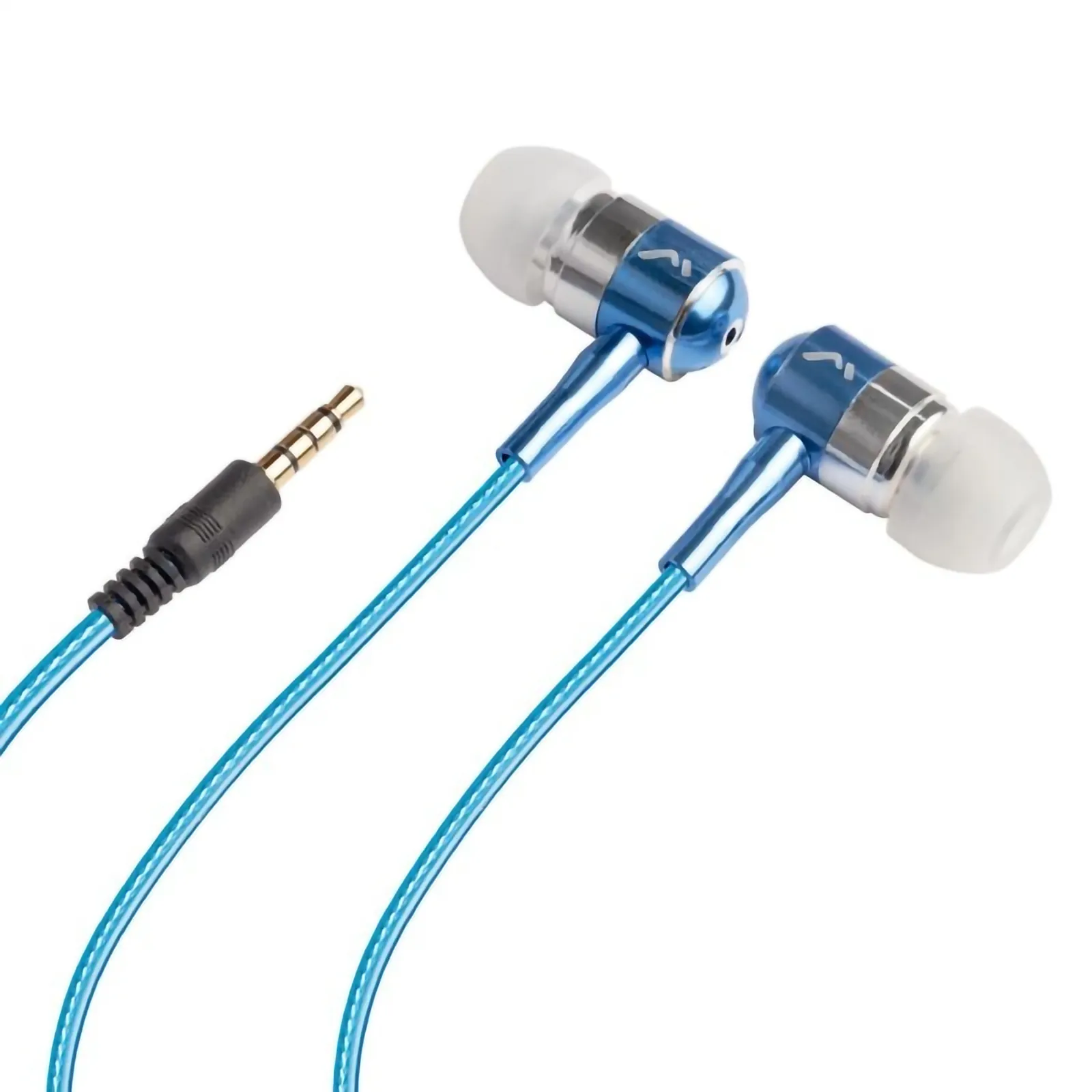 Audífonos Mitzu con Cable Led Audiorítmico Azul MH-2092BL - Imagen 3