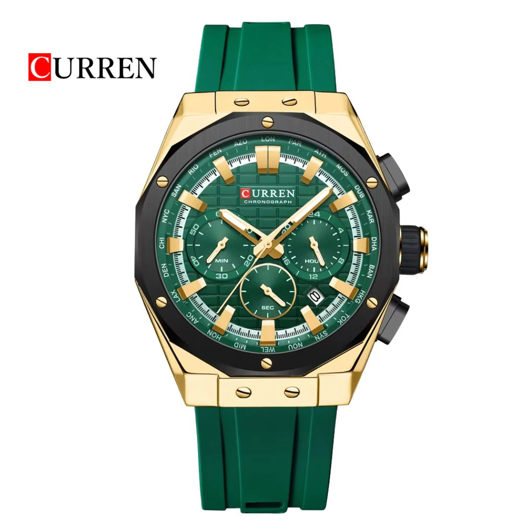 Reloj CURREN Cronografo 8464 Para Hombre - Verde